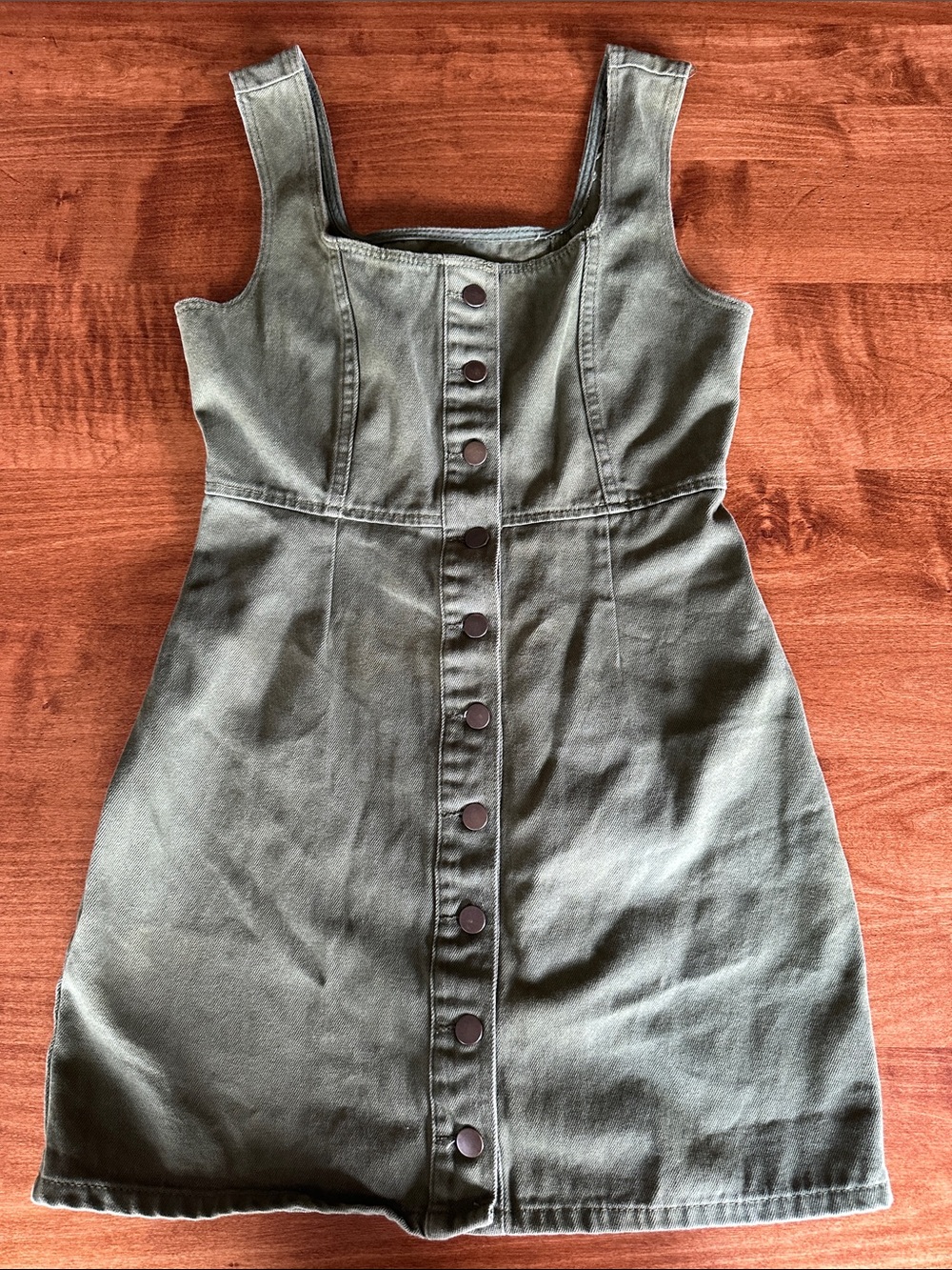 Urban Outfitters Green Button Up Dress